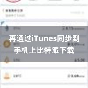 再通过iTunes同步到手机上比特派下载